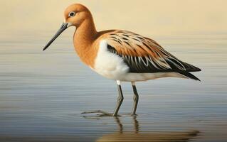 AI generated American Avocet photo