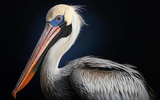 AI Generative Pelican bird Natural illustration photography photo