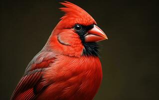 AI Generative Cardinal bird Natural animal photograph photo