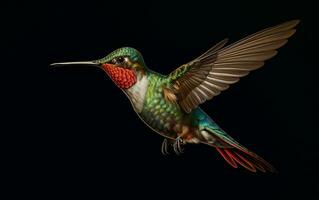 AI Generative Hummingbird Natural animal illustration photography photo