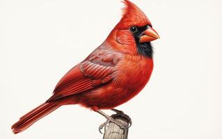 AI Generative Cardinal bird Natural animal photograph photo