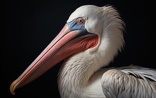 AI Generative Pelican bird Natural illustration photography photo