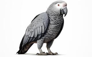 AI generated African Grey Parrot photo