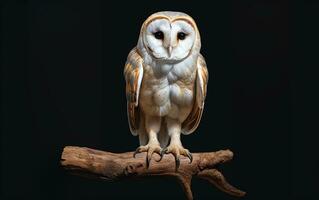 AI Generative Barn Owl bird photography photo