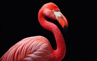 AI Generative American Flamingo bird photography photo