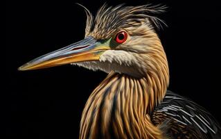 AI generated American Bittern photo