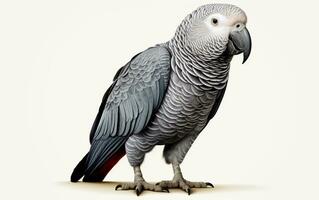 AI generated African Grey Parrot photo