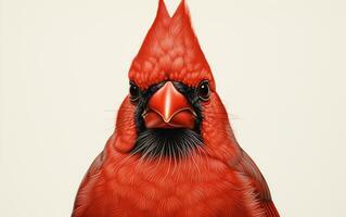 AI Generative Cardinal bird Natural animal photograph photo