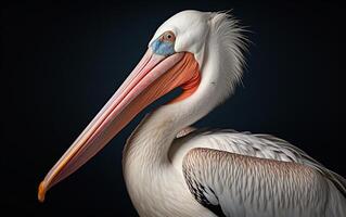 AI Generative Pelican bird Natural illustration photography photo