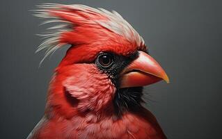 AI Generative Cardinal bird Natural animal photograph photo