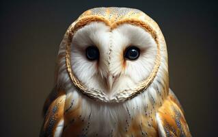 AI Generative Barn Owl bird photography photo