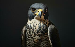 AI Generative Peregrine Falcon bird illustration photography photo