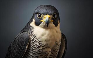 AI Generative Peregrine Falcon bird illustration photography photo