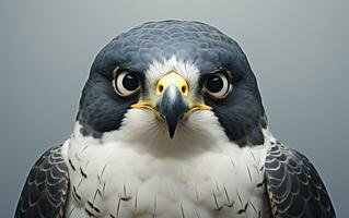 AI Generative Peregrine Falcon bird illustration photography photo