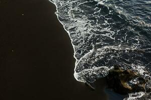 Atlantic ocean wild coast, Tenerife, Canary islands, Spain photo