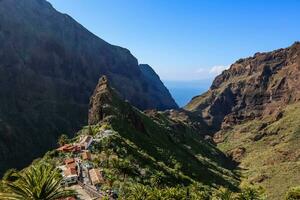 Spain Tenerife Village in the Gorge Mask photo