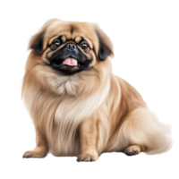 ai generato pekingese cane pieno corpo clip arte png