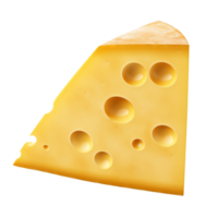 AI generated Piece of cheese clip art png