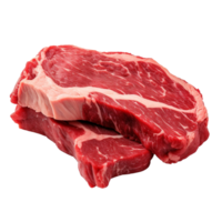 ai generado crudo carne de vaca estaca acortar Arte png