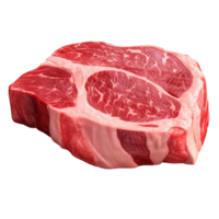 ai generado crudo carne de vaca estaca acortar Arte png