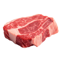 ai generado crudo carne de vaca estaca acortar Arte png