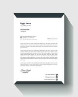 letterhead flyer corporate official minimal creative abstract professional informative newsletter vector business letterhead template
