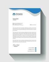 letterhead flyer corporate official minimal creative abstract professional informative newsletter vector business letterhead template