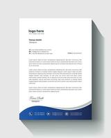 letterhead flyer corporate official minimal creative abstract professional informative newsletter vector business letterhead template