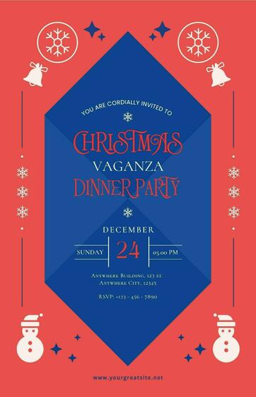 Christmas Vaganza Party Poster
