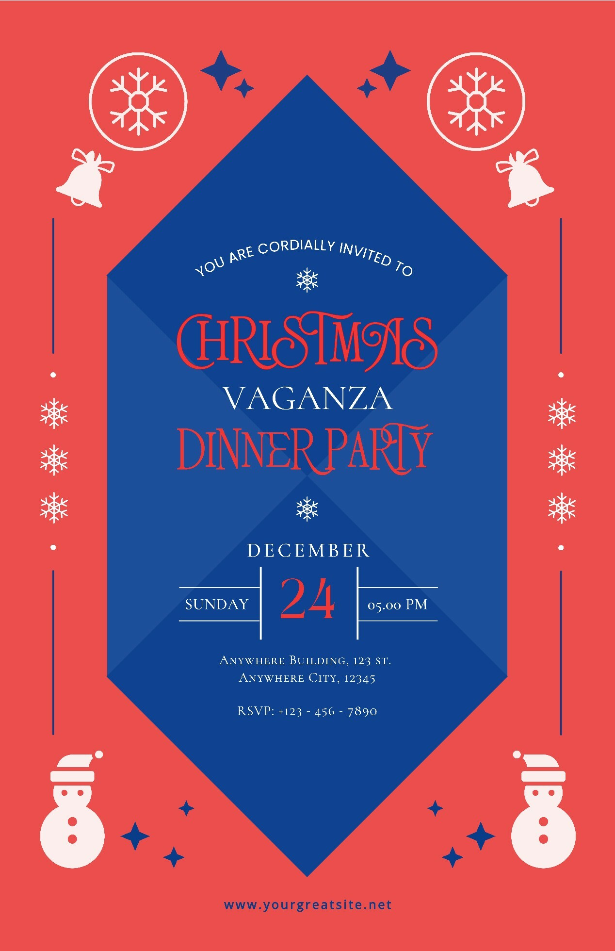 Christmas Vaganza Party Poster
