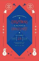 Christmas Vaganza Party Poster template