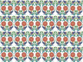 Mughal flower pattern with blue background,Textile, vector