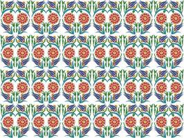 Mughal flower pattern with blue background,Textile, vector