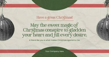 Christmas Greetings Facebook Ads template