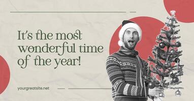 Christmas Season's Greetings for Facebook Ads template