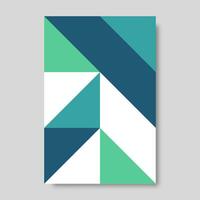 Brochure cover designs in colorful geometric style. A4 format templates for business card, poster, flyer, covers. Modern vector illustration