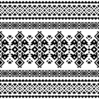 Aztec and Navajo motif unique ethnic seamless pattern. Tribal abstract geometric contemporary art. Black and white colors. Design for carpet, curtain, textile, fabric, mat, embroidery, fashion, ikat. vector