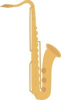 Vector illustration of saxophone isolated in white background