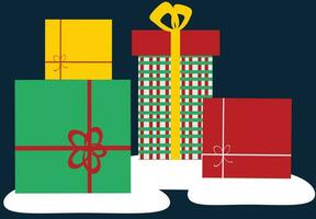 vector clipart con regalos para Navidad, cumpleaños Días festivos aislado en blanco antecedentes