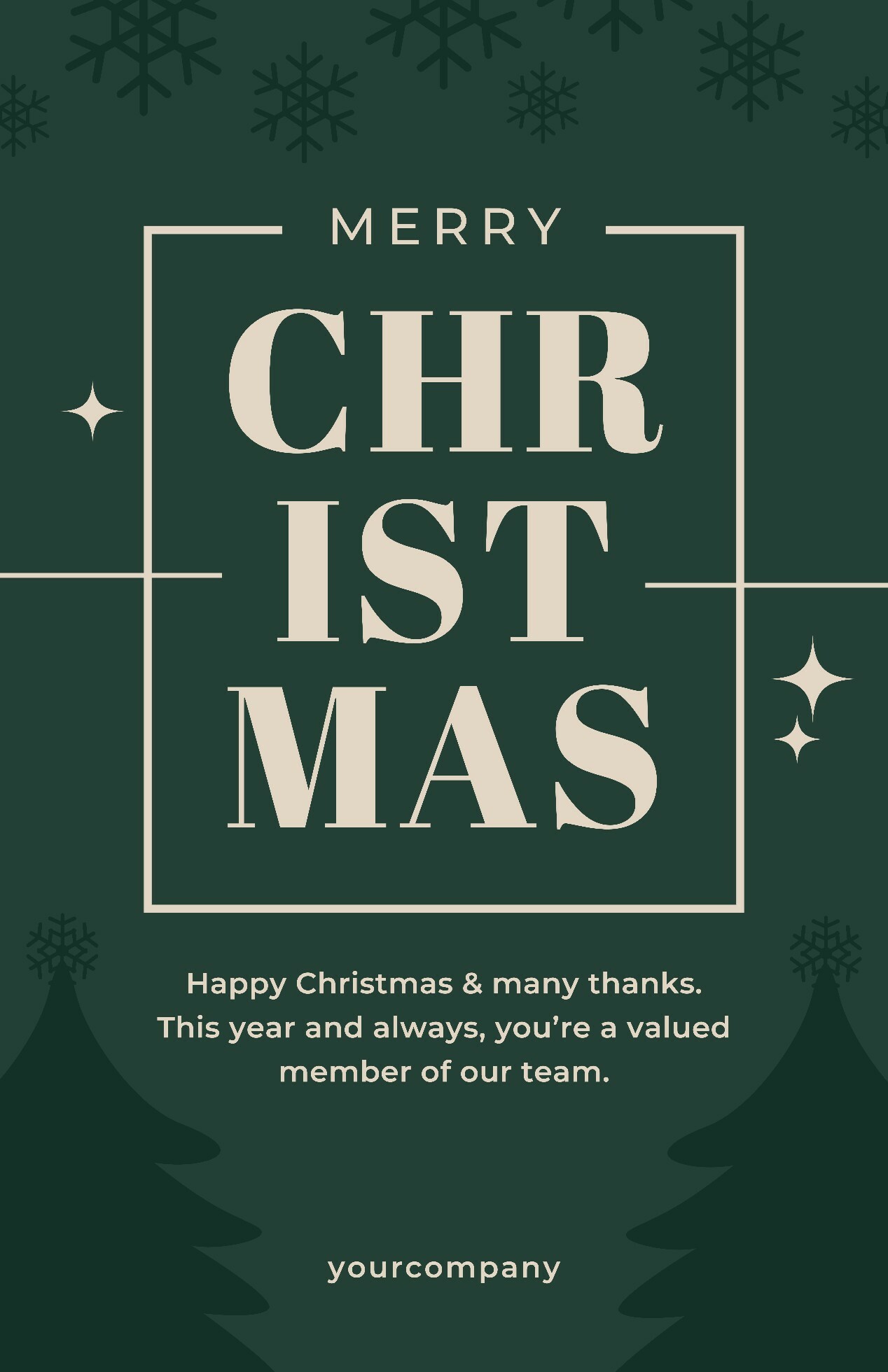 Christmas Season's Greeting Poster