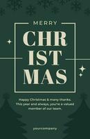 Christmas Season's Greeting Poster template