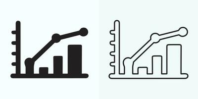 creciente grafico icono, bar gráfico icono, infografía, crecimientos gráfico colección para negocio mejora analítica, diagrama símbolo, financiero lucro gráfico bar vector ilustración