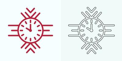 paso de hora icono. paso de tiempo. Temporizador logo. reloj icono ilustración vector diseño