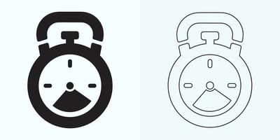 Time and Clock set of linear icons. Time management. Timer, Speed, Alarm, Restore, Time Management, Calendar and more. Collection of time, clock, watch, timer vector simple outline icons for web