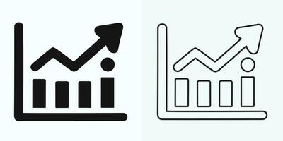 creciente grafico icono, bar gráfico icono, infografía, crecimientos gráfico colección para negocio mejora analítica, diagrama símbolo, financiero lucro gráfico bar vector ilustración