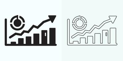 creciente grafico icono, bar gráfico icono, infografía, crecimientos gráfico colección para negocio mejora analítica, diagrama símbolo, financiero lucro gráfico bar vector ilustración