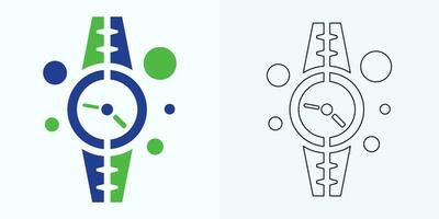 Time and Clock set of linear icons. Time management. Timer, Speed, Alarm, Restore, Time Management, Calendar and more. Collection of time, clock, watch, timer vector simple outline icons for web