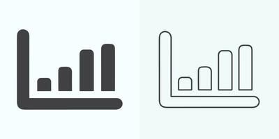 creciente grafico icono, bar gráfico icono, infografía, crecimientos gráfico colección para negocio mejora analítica, diagrama símbolo, financiero lucro gráfico bar vector ilustración