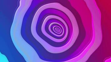 beschwingt bunt wiederholen verwandeln Kreise Muster abstrakt Hintergrund. diese trippy psychedelisch Rosa und Blau Gradient Animation ist voll hd und ein nahtlos Schleife. video