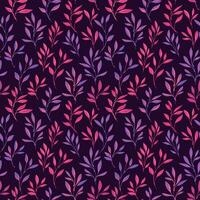 tiny stem leaves pattern vector